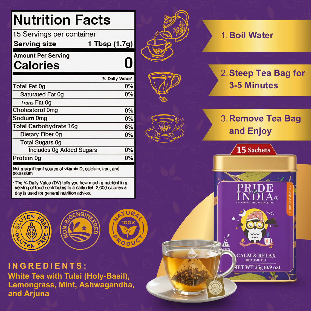 Calm & Relax - Bedtime Tea Bags